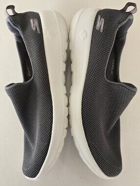 size 6.5 Skechers Goga Max Men's Gray Slip-On Low Top